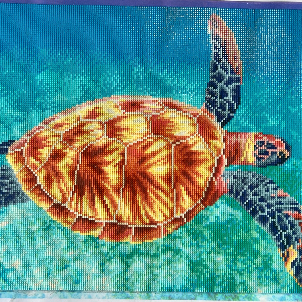 Completed Diamond Painting - Graceful swimmer